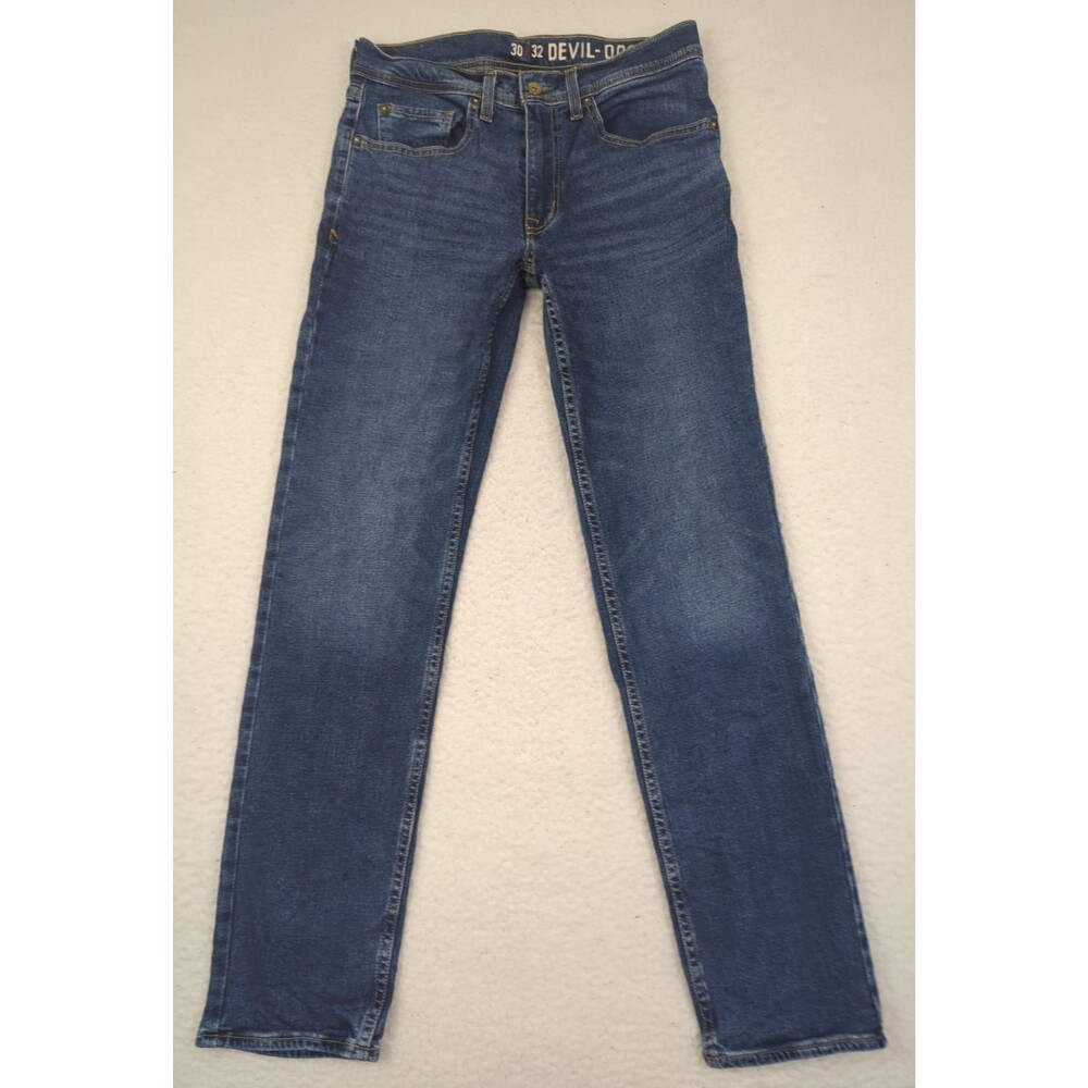 Devil Dog Mens Jeans Blue 28x31 Casual Denim Dark Wash Outdoor DD3041